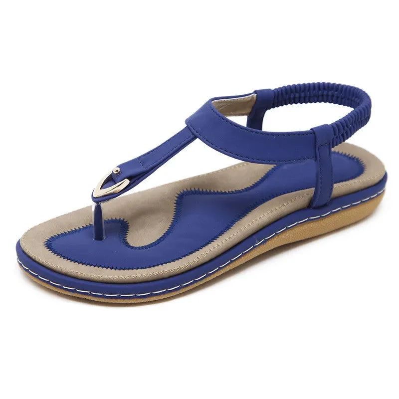 TIMETANG summer shoes women bohemia beach flip flops soft flat sandals woman casual comfortable plus size wedge sandals C065