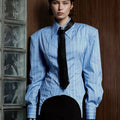 TTQV Fashion Loose Stripe Print Women's Blouse 2026 Casual Lapel Long Sleeve Lady Shirts Elegant Classic Top Female Clothing